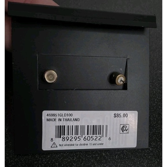 NEW Coach Enamel Signature Floral Huggie Earrings White Gold Dangle Stud - Picture 5 of 5